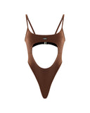 Sola One-Piece Cocoa - Underboob Cut-Out Swimsuit
