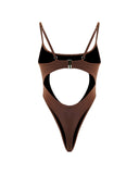 Sola One-Piece Cocoa - Underboob Cut-Out Swimsuit