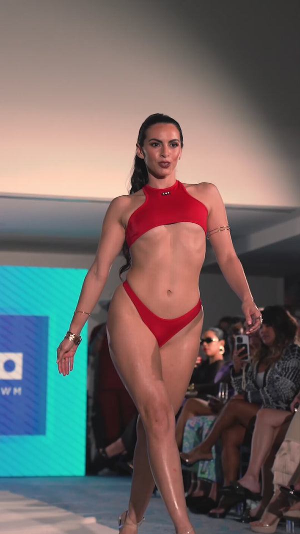 Rio Top Chili - High-Neck Bikini Top 