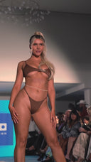 Kendra Top Cocoa - Sporty Bikini Top product video